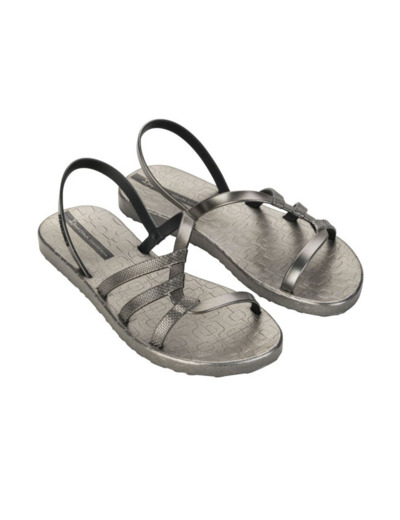 Tong femme silver silver black ipanema