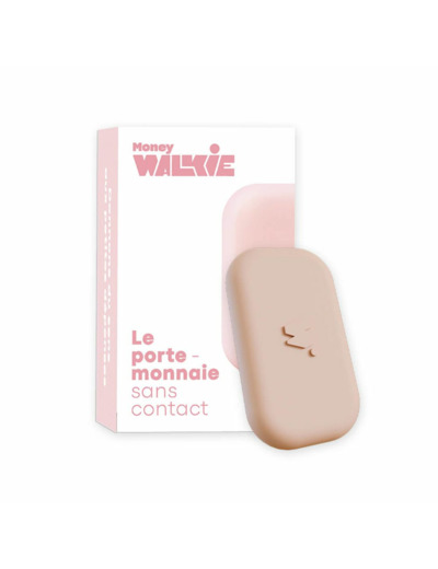 Porte monnaie sans contact rose