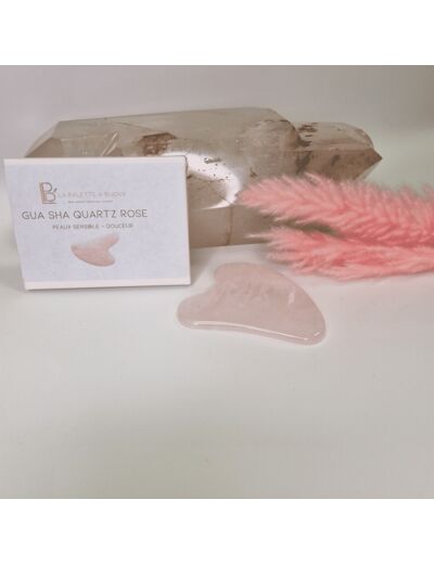 Gua sha quartz rose