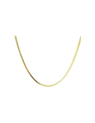Collier ZAG Pur en acier doré