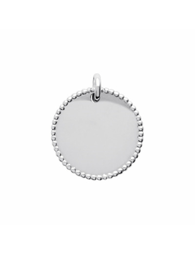 Pendentif en argent rhodié