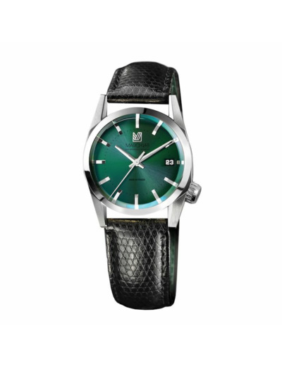 Montre March LA.B AM69 Forest Electric - Bracelet cuir façon lézard