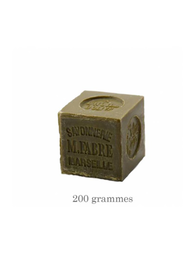 SAVON DE MARSEILLE CUBE VERT MARIUS FABRE 200G