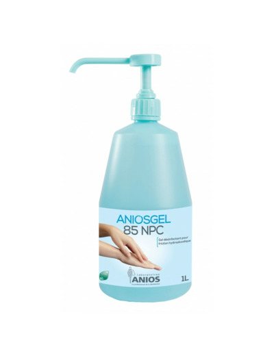 GEL HYDROALCOOLIQUE ANIOSGEL 85 NPC 1L + POMPE