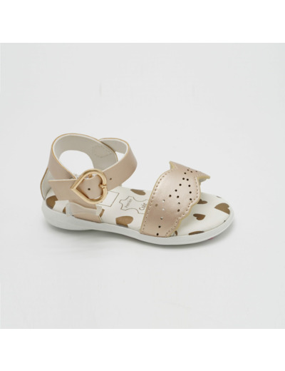 Sandale ouverte bebe fille or