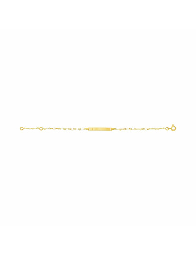 Chaîne en or jaune et perles de Chine, 14cm