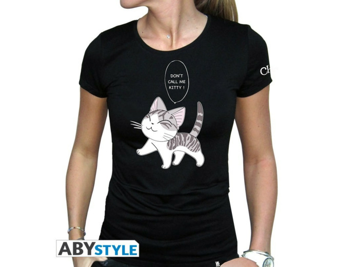 CHI - Tshirt "Kitty" femme MC black