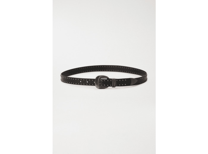 CEINTURE EN CUIR AVEC APPLICATIONS EN MÉTAL