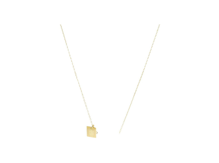 Collier Zag en acier doré