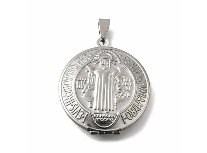 Pendentif médaillon St  Michael  cadre photo ou prière