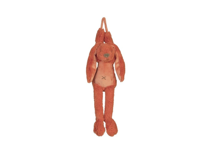 Lapin Richie orange  musical 34 cm – 133551 - Happy Horse