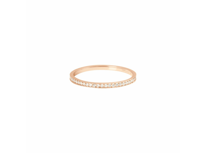 Bague Vanrycke Officiel en or rose et pavée de diamants