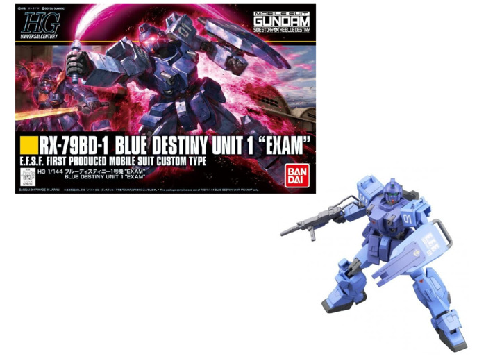 HG RX-79BD-1 Blue Destiny Unit 1 'EXAM' 1/144