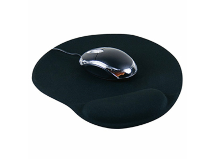 TAPIS DE SOURIS AVEC REPOSE POIGNET NOIR