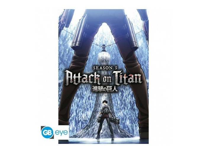 ATTACK ON TITAN - Poster « Key Art S3 » roulé filmé (91.5x61)