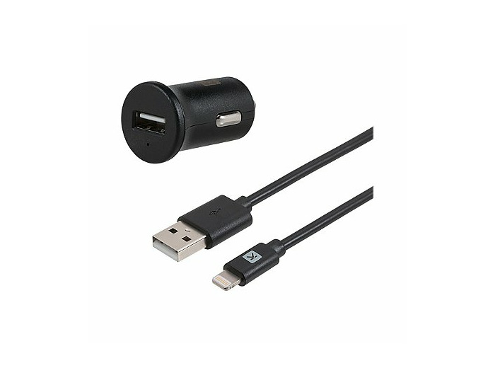 Support universel grille d'aération + chargeur ac 2,4a + câble lightning