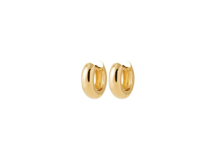 Boucles d'oreilles créoles en plaqué or