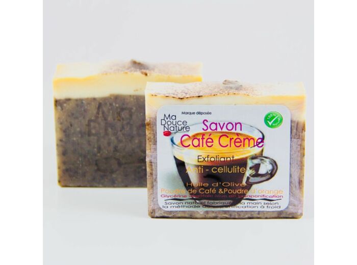 Savon exfloliant café crème anti-cellulite