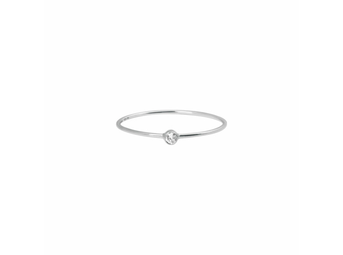 Bague Vanrycke One en or blanc et 1 diamant