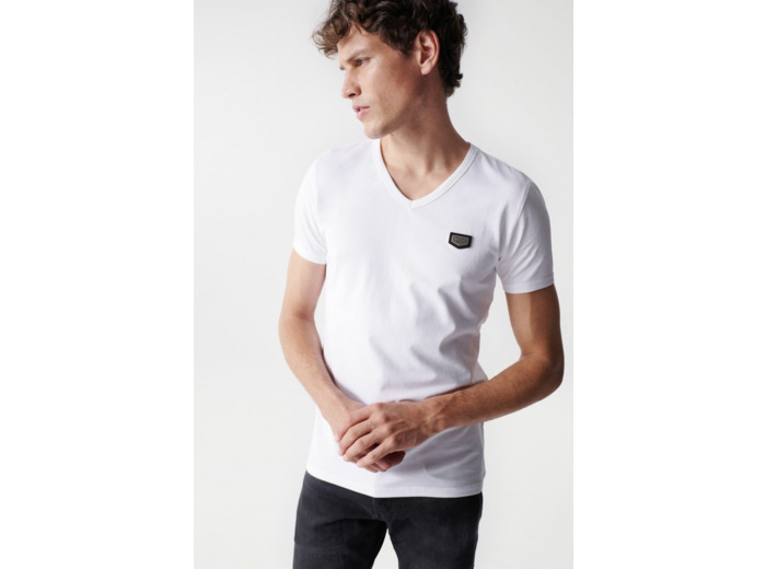 T-shirt métal badge