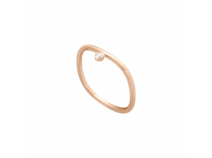 Bague Vanrycke Charlie Or rose et Diamant