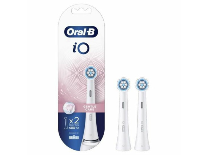 Lot de 2 brossettes dentaires io gentle care
