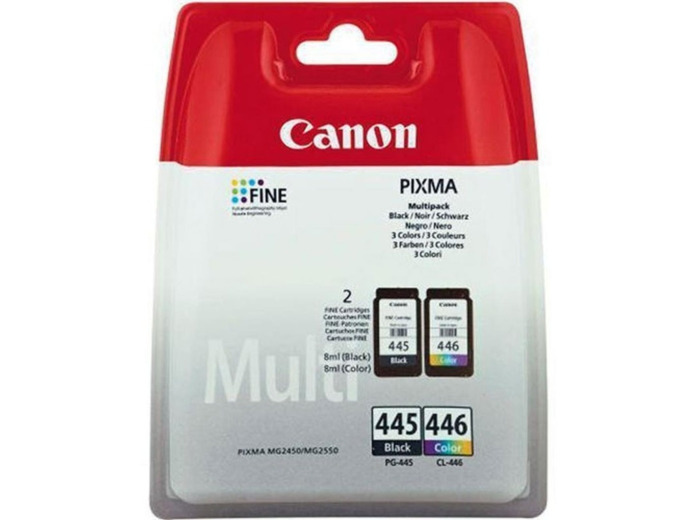 Pack de cartouches d'encre 445 noir + 446 couleurs
