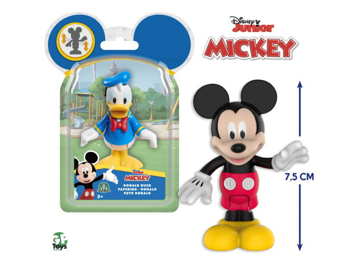 Mickey - Blister 1 Figurine Articulée 7,5 cm - Asst