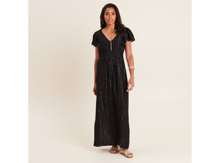 Robe longue droite fluide