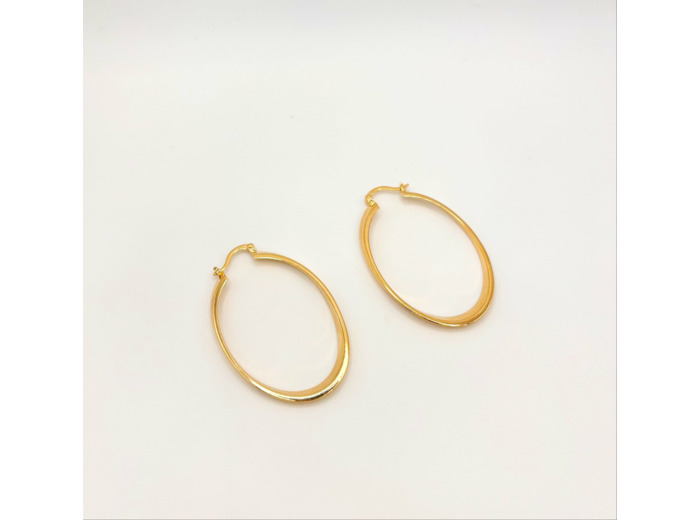 Boucles Créoles Akoum - Plaqué Or
