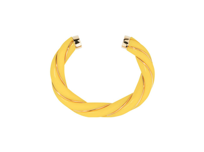 Bracelet Aurélie Bidermann Diana en métal doré et résine