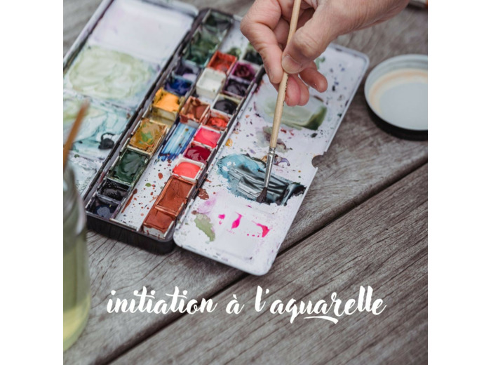 initiation à l'aquarelle 2h pour débutants avec Chrystel Gomez