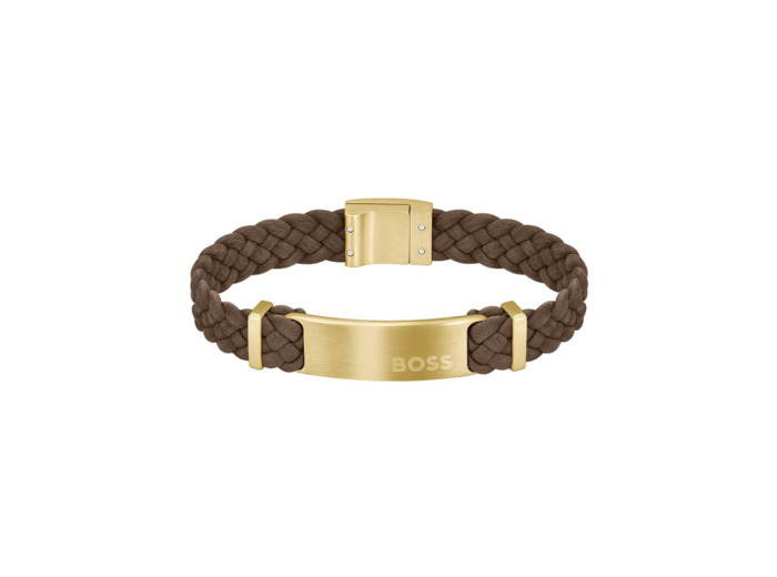 Bracelet BOSS Dylan en métal doré et acier pvd, taille M