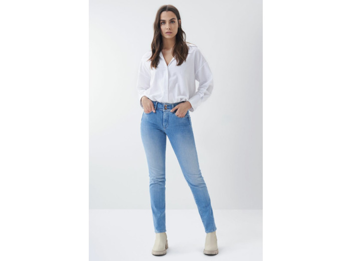 Jean Push In Secret slim clairs avec broderie