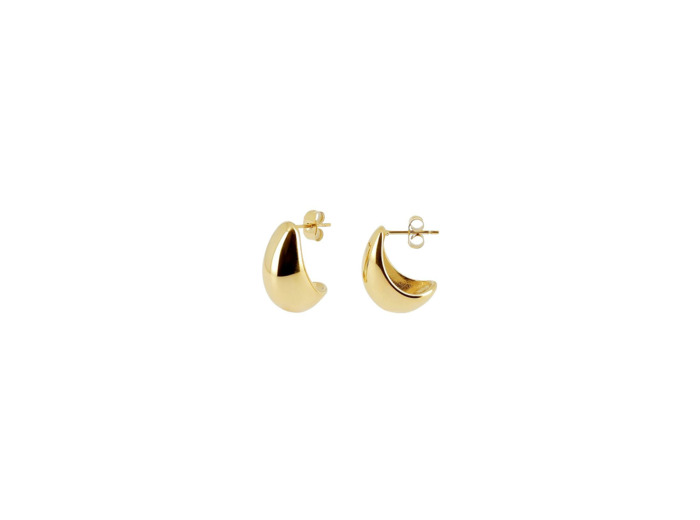 Boucles d'oreilles ZAG Emmy en acier doré