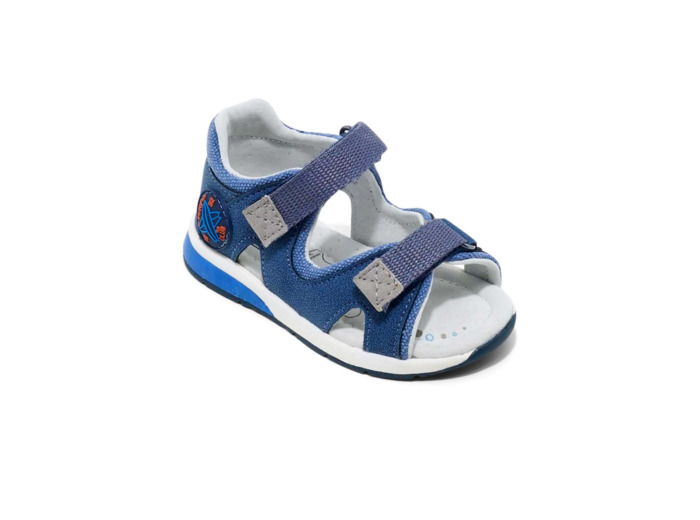 Bottillon ouvert bebe garcon marine