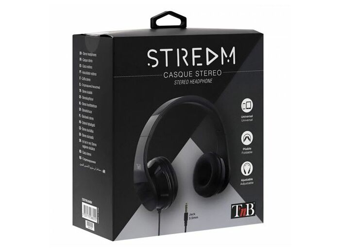 Casque filaire STREAM Noir