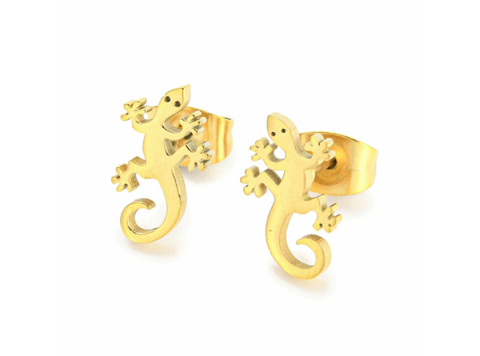 Clou d'oreille margouillat symbole de l'île de la réunion 974