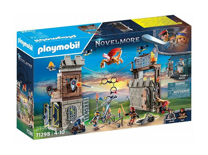 PLAYMOBIL 71298 Tournoi des Chevaliers Novelmore- Rejoignez le tournoi et plongez dans une aventure chevaleresque - Avec un dragon, deux tourelles et