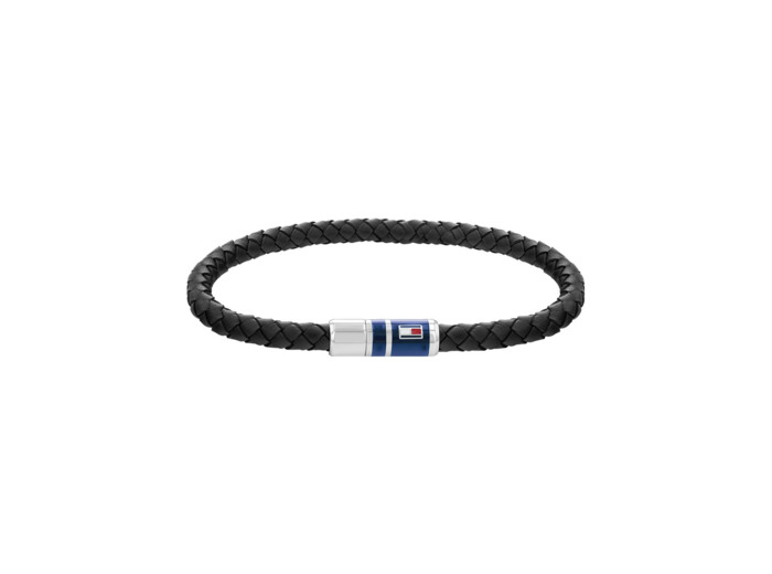 Bracelet Tommy Hilfiger en cuir et acier
