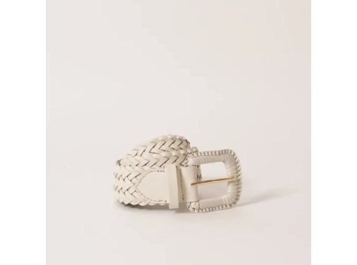 Ceinture Malo tressée en écru