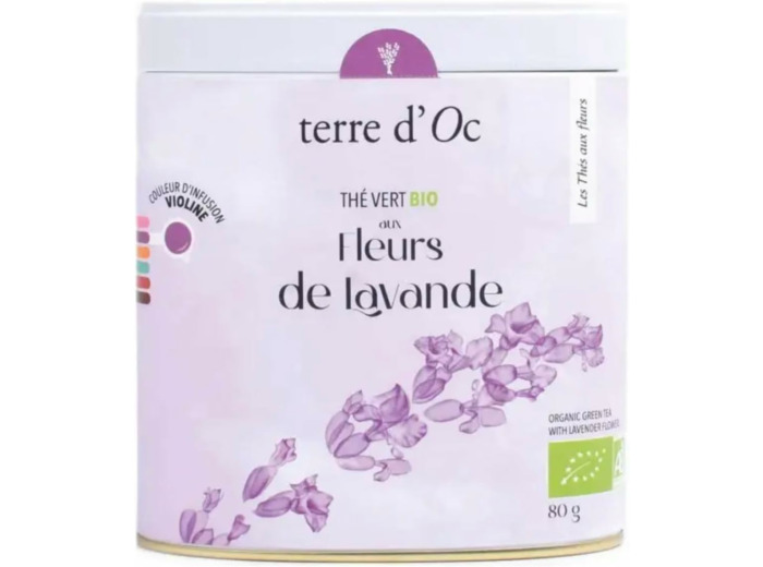 Terre d'Oc The vert fleur lavande 80g - bio