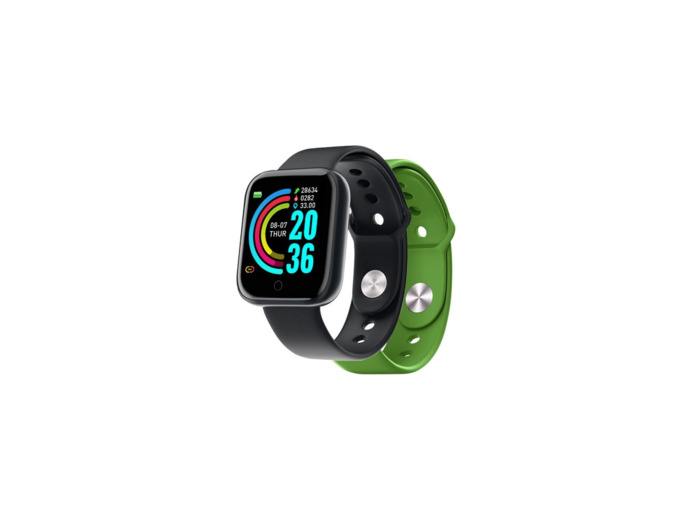 Montre connectee trainerbeator noir et vert