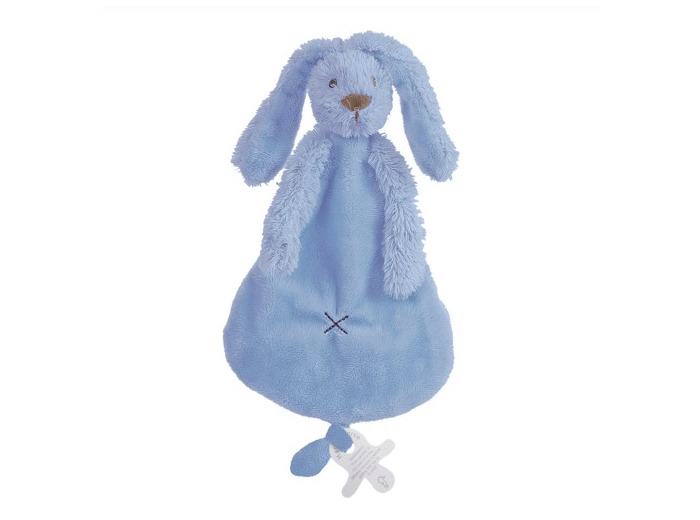 doudou Lapin Ritchie Bleu profond 28 cm –  132102 - Happy Horse