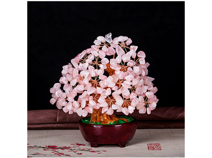 Arbre de vie bonzaï quartz rose