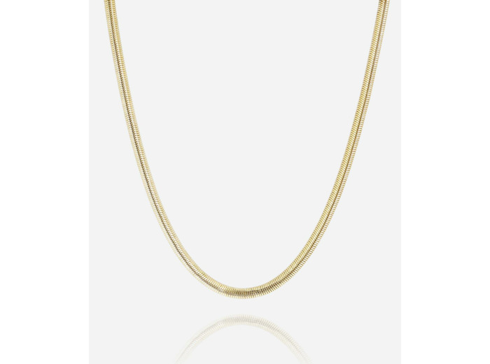 Collier Zag en acier doré