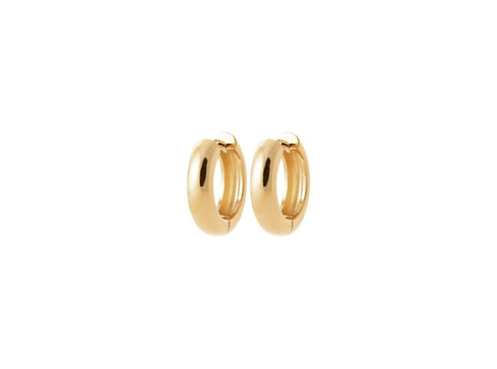 Boucles d'oreilles créoles en plaqué or