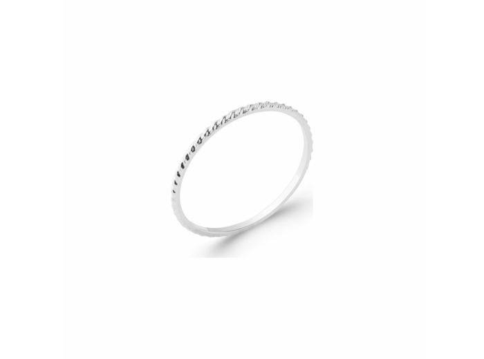 Bague en argent rhodié