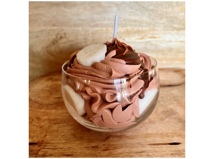 Bougie chocolat banane