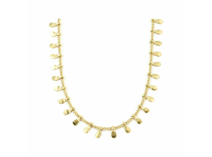 Collier Zag en acier doré